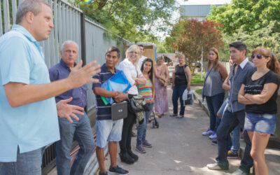 Los vecinos recorrieron la sede de Origone