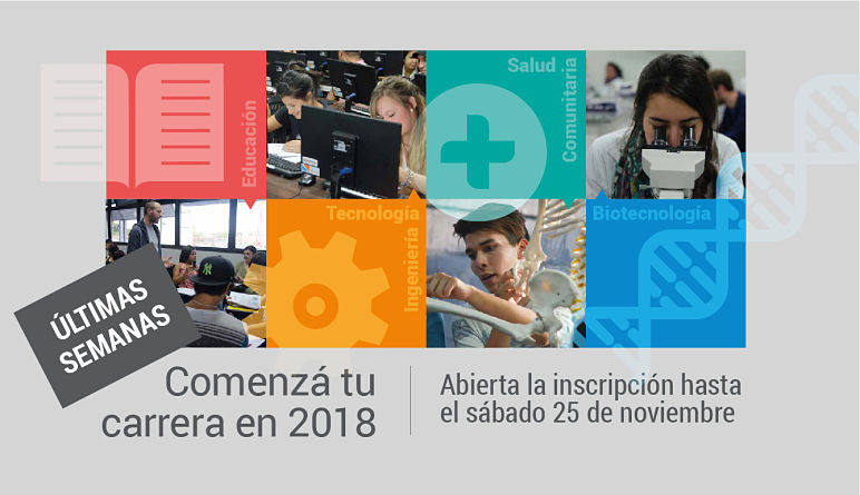 Inscripciones 2018: últimas semanas