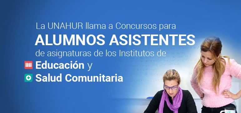 Concurso de alumnos asistentes: Inscripción de aspirantes