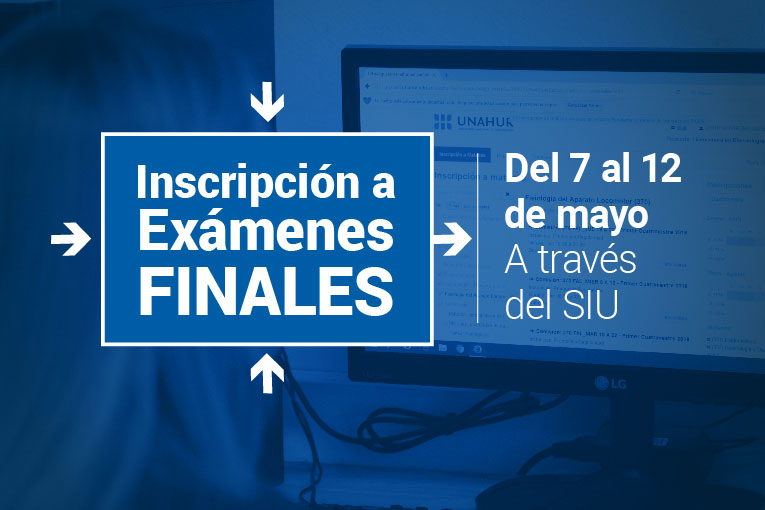 Abierta la inscripción a exámenes finales