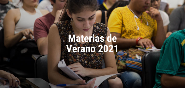 Inscripción a materias de verano 2021