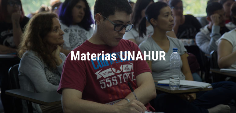 Oferta de materias UNAHUR Primer cuatrimestre 2021