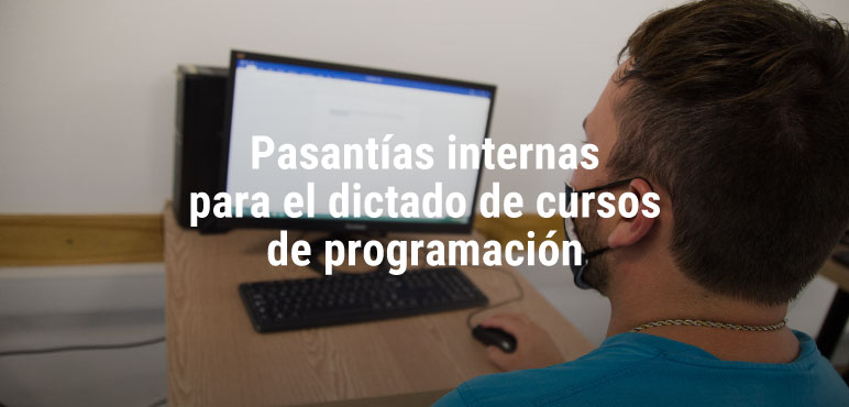 Pasantías internas UNAHUR para el dictado del Curso de Introducción a la Programación