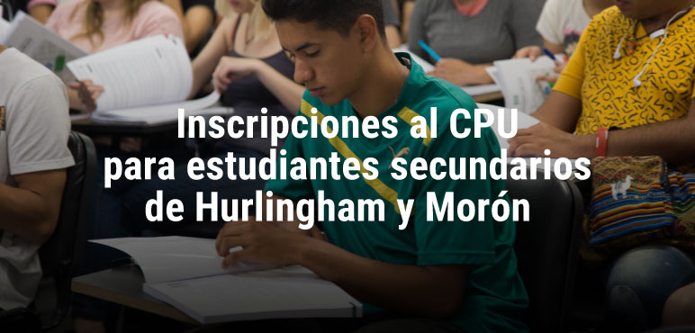 Convocatoria a Inscripciones para estudiantes del último año del secundario