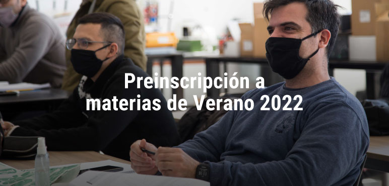 Pre-inscripción a materias de verano 2022