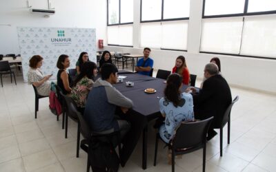 Reunión con estudiantes de intercambio