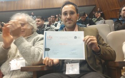 Nicolás Iriberri, graduado de metalurgia recibe un premio internacional por su investigación.